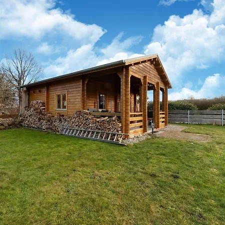 Scandinavian Wooden House In * Plate